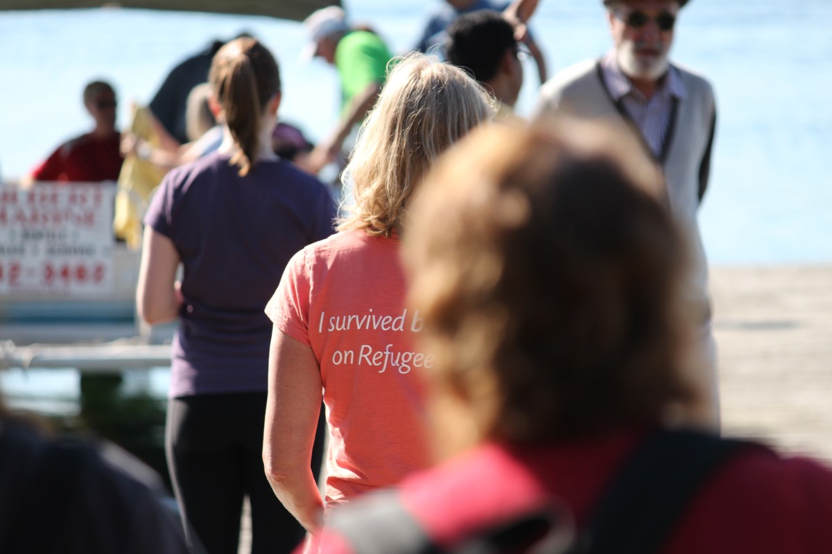Guests arrive and depart the island breakfast by shuttle boat