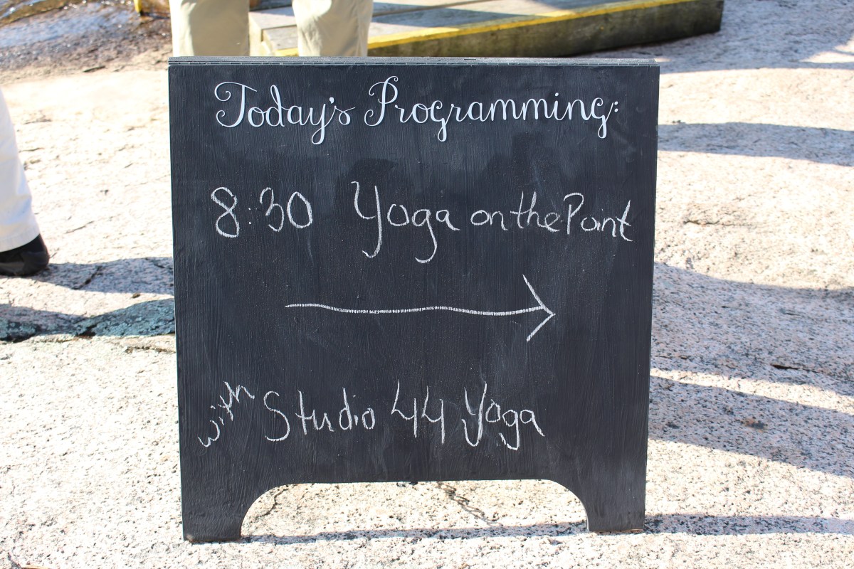 Yoga on the Point at Island Breakfast