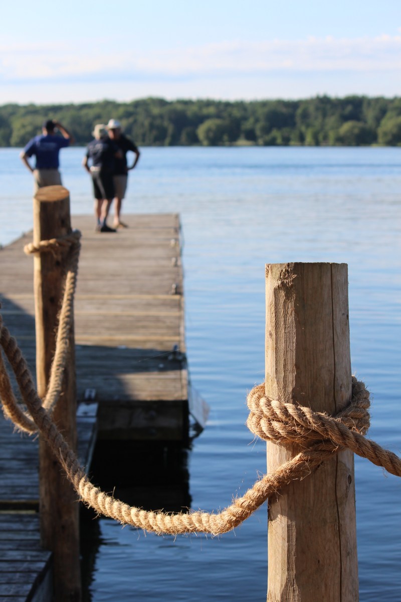 Island Breakfast event in Brockville waiting on the dock
