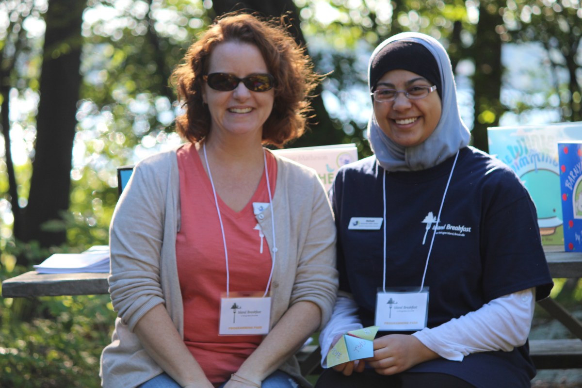 Brockville Public Library volunteers at Island Breakfast
