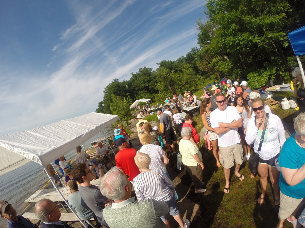 Refugee Island full of happy customers